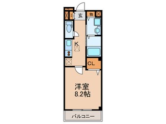 間取図 リュミエ－ルアッシュ
