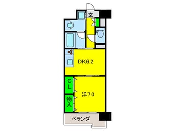間取図 グランドゥ－ル敷津