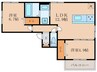 アイメゾン誓願寺 2LDKの間取り