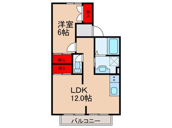 間取図 メゾンアサヒⅡ