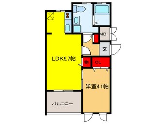 間取図 ＦＯＲＥＳＴ　ＨＩＬＬ