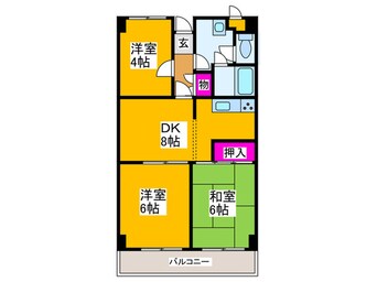 間取図 アミニティ－ふじⅠ