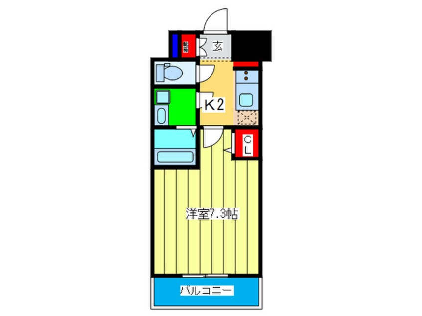 間取図 ﾚｼﾞｭｰﾙｱｯｼｭ桜ノ宮ｴｸｼｰﾄﾞ(1204)