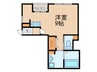 神吉マンション 1Rの間取り