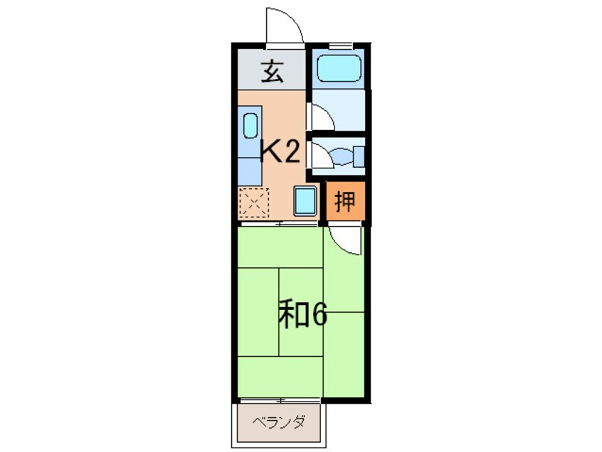 間取図 親王塚ハイツ