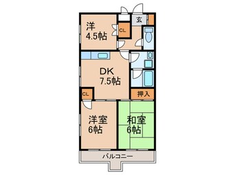 間取図 ハイツ甲村A棟