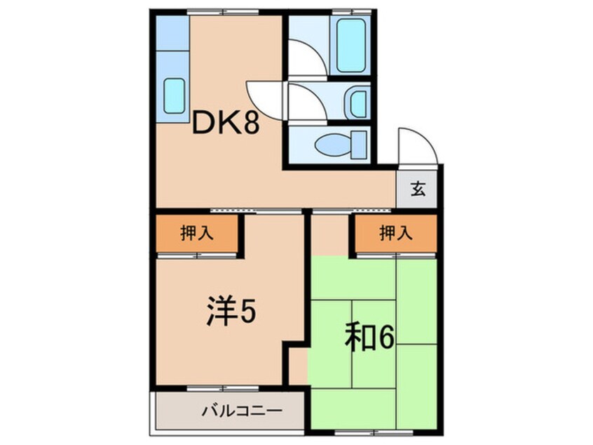 間取図 ハイツ桜ケ丘