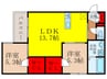 仮）シエーナ川西中央２ 2LDKの間取り
