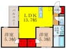 仮）シエーナ川西中央２ 2LDKの間取り