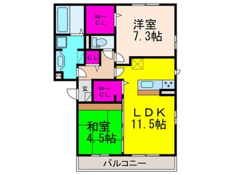 間取図 ウエストコート