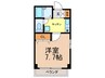 ギャレカワニシ 1Rの間取り