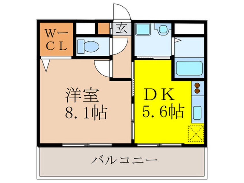 間取図 ｱﾝﾌﾟﾙ-ﾙﾌｪ-ﾙﾊﾝﾅﾊﾝﾅ