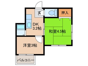 間取図 アビタシオン三箇