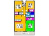 アルシュコートＡ棟 3LDKの間取り