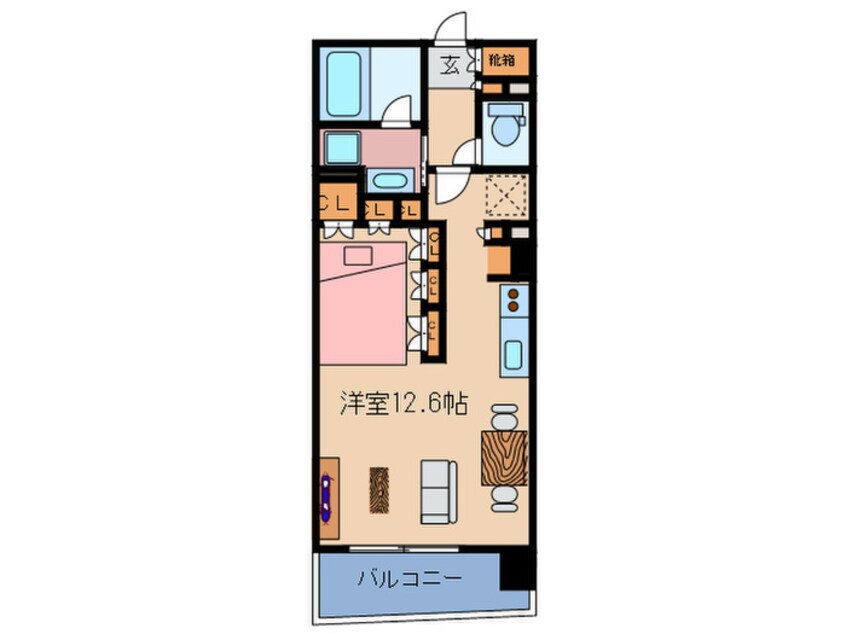 間取図 パ-クアクシス梅田