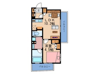 間取図 パ-クアクシス梅田