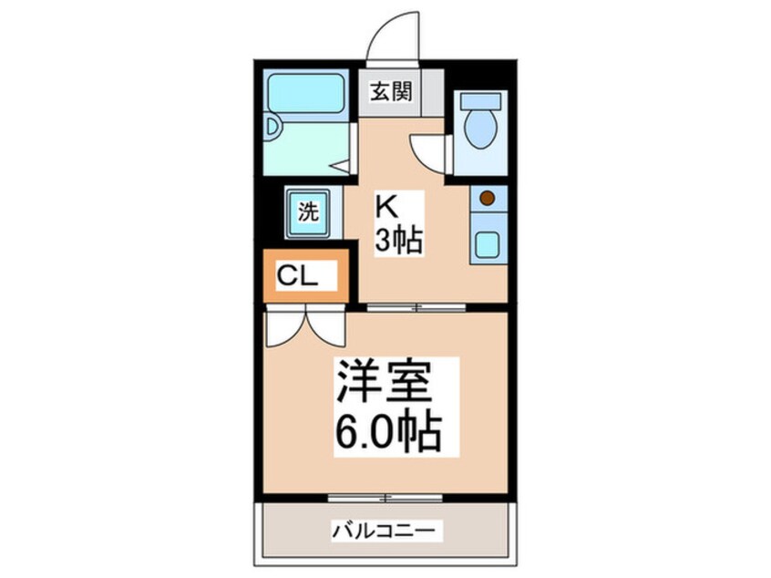 間取図 エバ－グリ－ンＯＫＵＮＯ