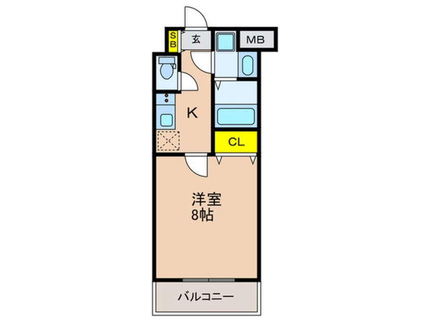 間取図 Clair摩耶