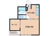 城都ハウス 1DKの間取り