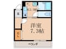 ワイズアクアーリオ 1Kの間取り