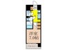 COMFORIA LIV SHIN OSAKA Q 1Kの間取り