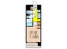 COMFORIA LIV SHIN OSAKA Q 1Kの間取り