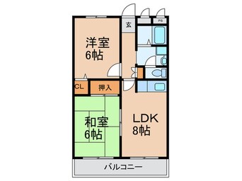 間取図 シティハイムフラッツェン