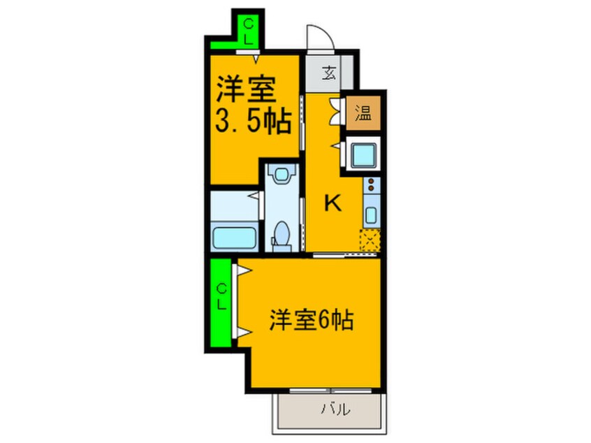 間取図 ディアコート宿屋町