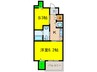ディアコート宿屋町 1Kの間取り