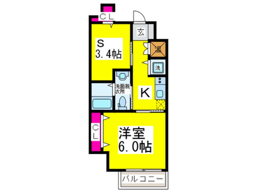 間取図 ディアコート宿屋町