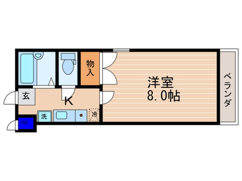 間取図 ヴィルヌーブ花屋町