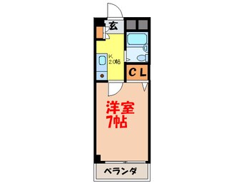 間取図 プレア－ル川田Ⅱ