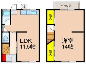 間取図 八木借家