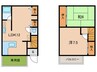 貸テラスハウス上之町 2LDKの間取り