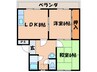 ベルヴィル伊勢田 2LDKの間取り