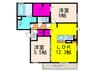 グレイス総持寺 2LDKの間取り