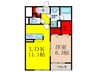 Ｌｏｉｒｅ　Ｆ　Ⅱ 1LDKの間取り