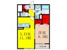 Ｌｏｉｒｅ　Ｆ　Ⅱ 1LDKの間取り