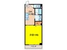 ＬＩＶＥ　ＳＱＵＡＲＥ 1DKの間取り