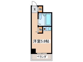 間取図 朝日ﾌﾟﾗｻﾞ天王寺東ﾋﾟｴﾀﾃｰﾙ