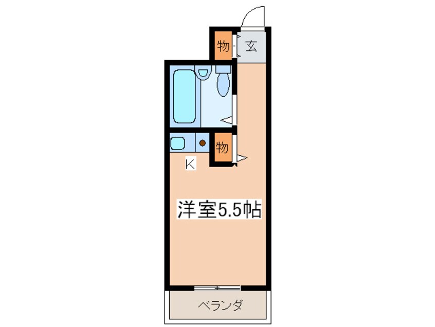 間取図 朝日ﾌﾟﾗｻﾞ天王寺東ﾋﾟｴﾀﾃｰﾙ