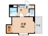 ヴァンヴェール淀川 1Kの間取り