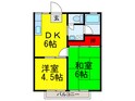 船本ハイツＡ棟の間取図