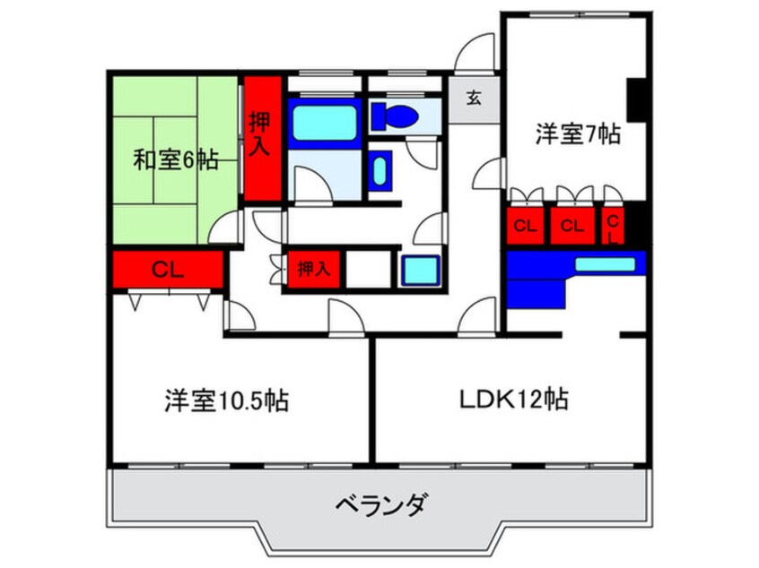 間取図 上野坂ハイツ