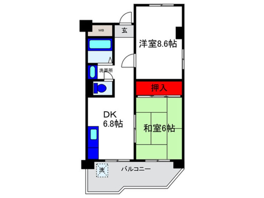 間取図 上野坂ハイツ