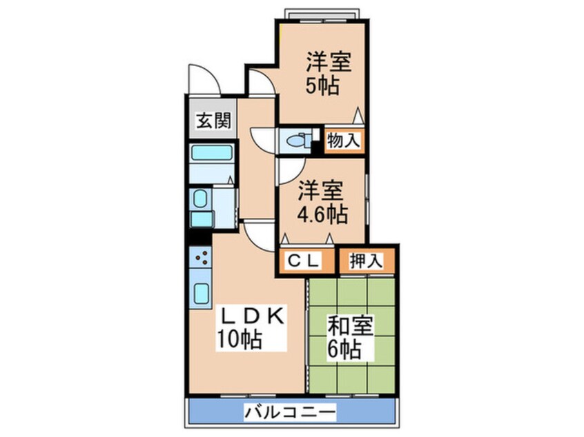 間取図 中百舌鳥ガ－デンハウス蔵