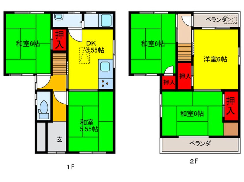 間取図 恩智北町戸建