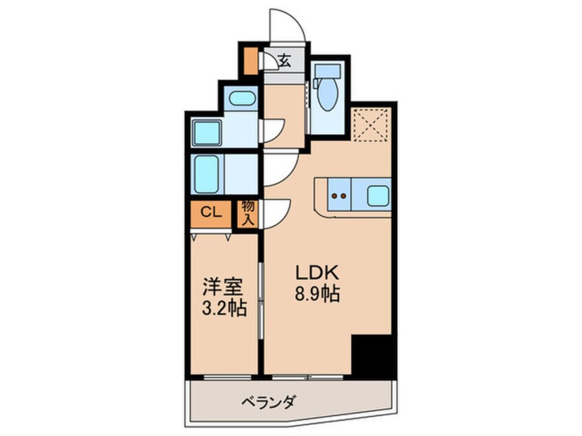 間取図 AｒtizA西長堀