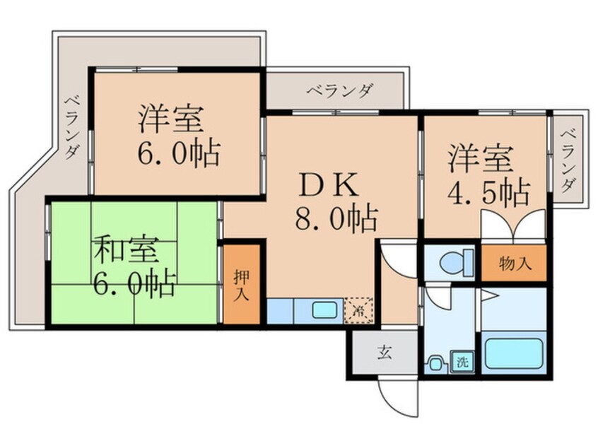 間取図 エクセレント林
