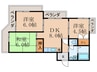 エクセレント林 3DKの間取り